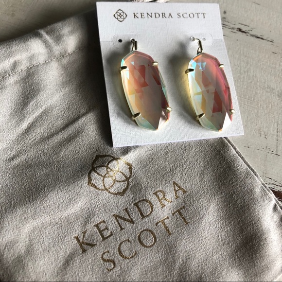 Kendra Scott Esme Earrings - Gold & Dichroic Glass - Picture 5 of 8